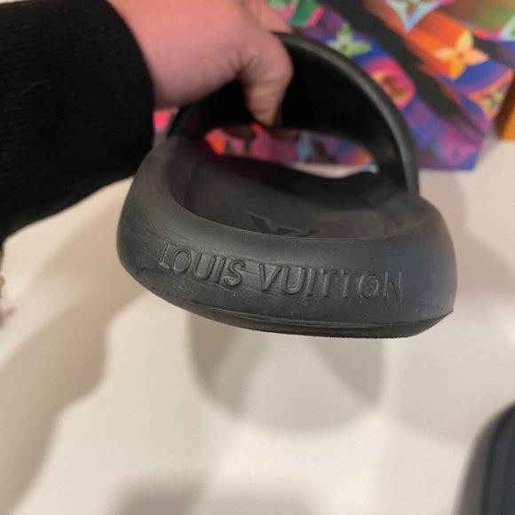 Louis Vuitton LV black slides comfort mules - Picture 4 of 5